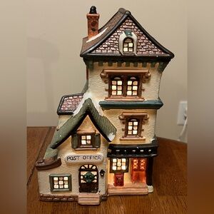 Illuminated Holiday Post Office Decor